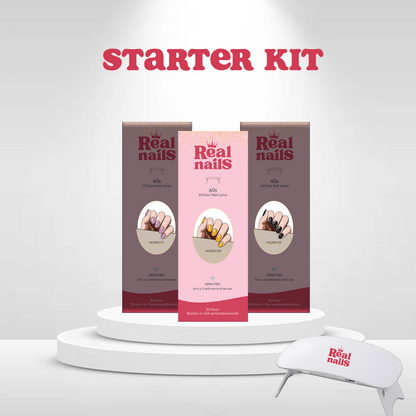 Sticker Gel - Pacchetto glitter iniziale UV – Unghie Perfette in 5 Minuti | Real Nails