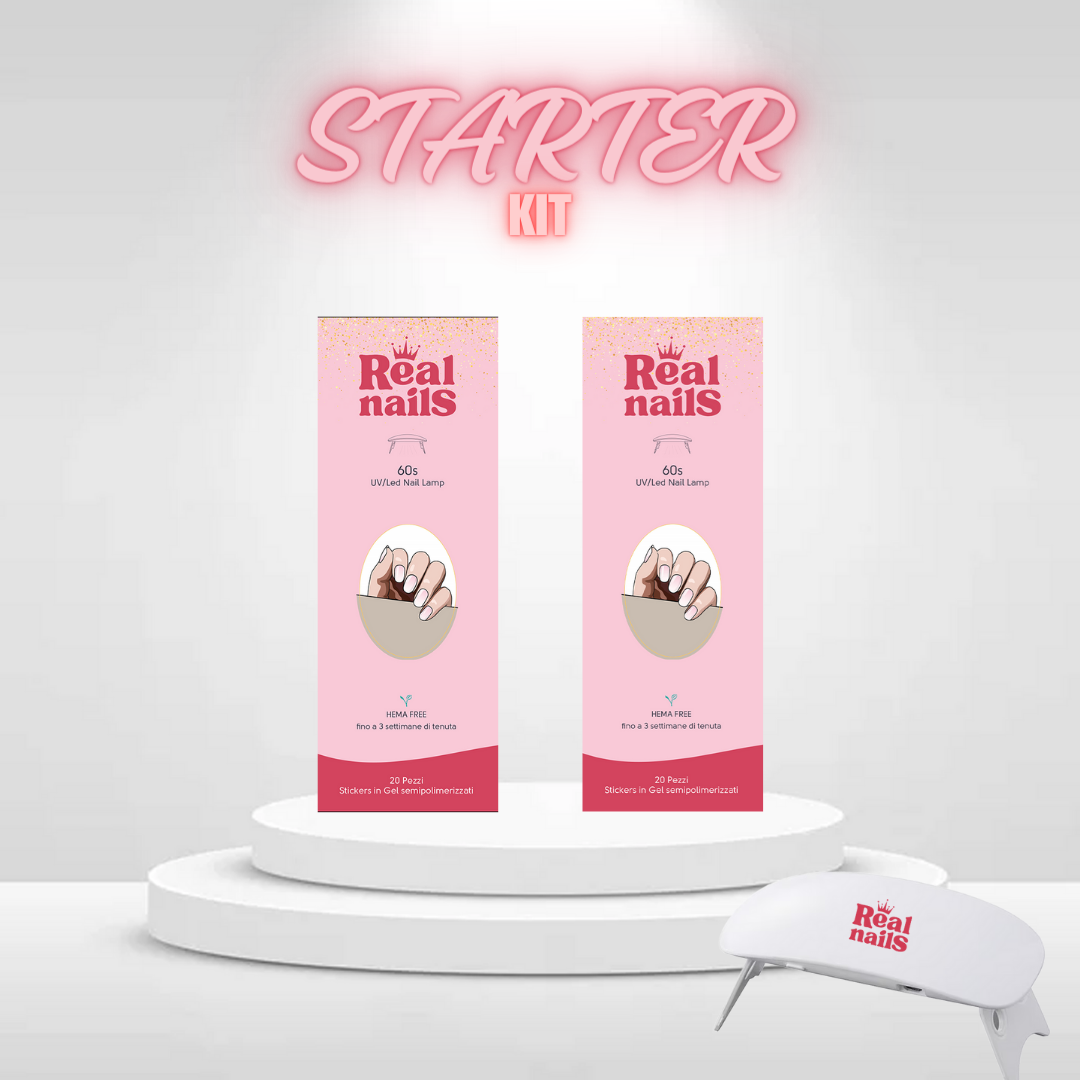 Sticker gel Real Nails per unghie perfette in pochi minuti, senza HEMA.
