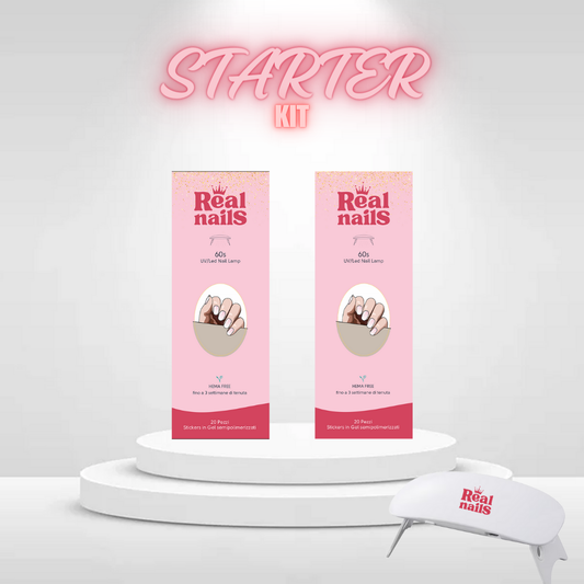 Sticker gel Real Nails per unghie perfette in pochi minuti, senza HEMA.